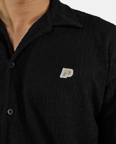 copy of Libco Structured Knit Shirt - Salty Cream