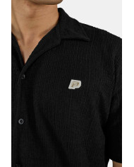 Libco Structured Knit Shirt - Black