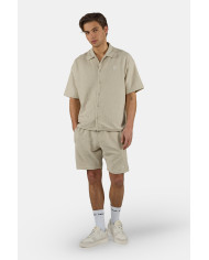 Libco Structured Knit Shirt - Khaki Beige