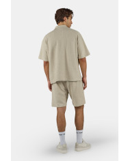 Libco Structured Knit Shirt - Khaki Beige