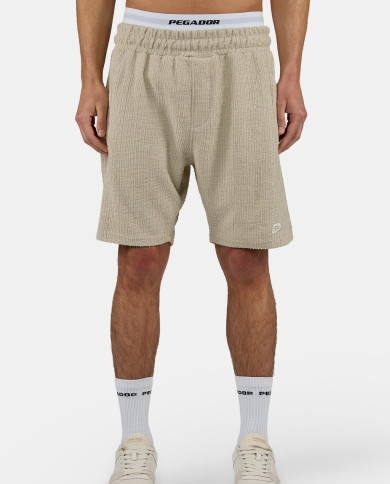 Libco Structured Knit Shorts - Khaki Beige