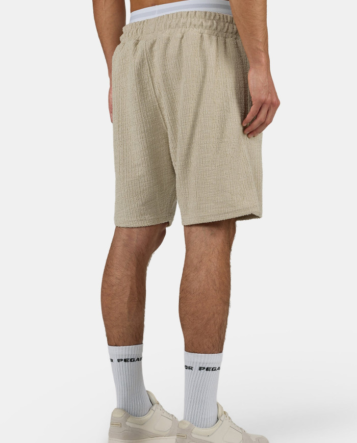 Libco Structured Knit Shorts - Khaki Beige