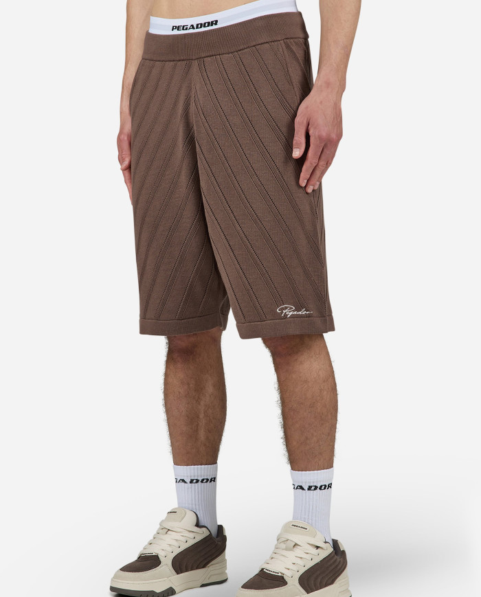 Canva Knit Shorts - Light Beige
