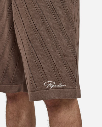 Canva Knit Shorts - Cozy Brown
