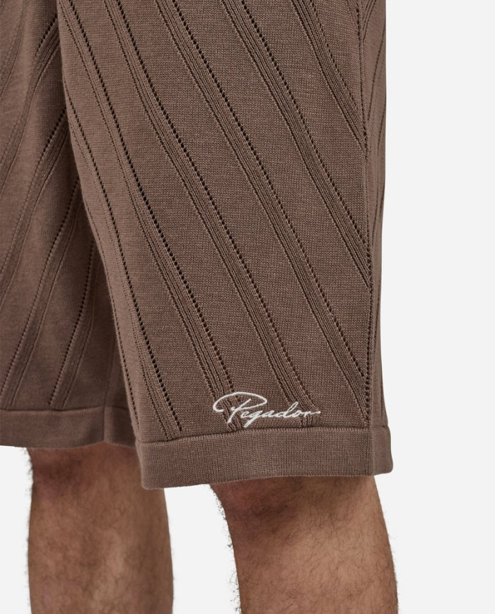Canva Knit Shorts - Cozy Brown