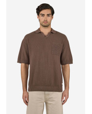 Campo Knit Polo Shirt - Cozy Brown