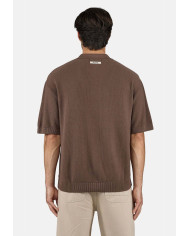 Campo Knit Polo Shirt - Cozy Brown