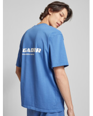 Colne Logo Oversized Tee - Washed Retro Blue