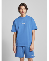 Colne Logo Oversized Tee - Washed Retro Blue