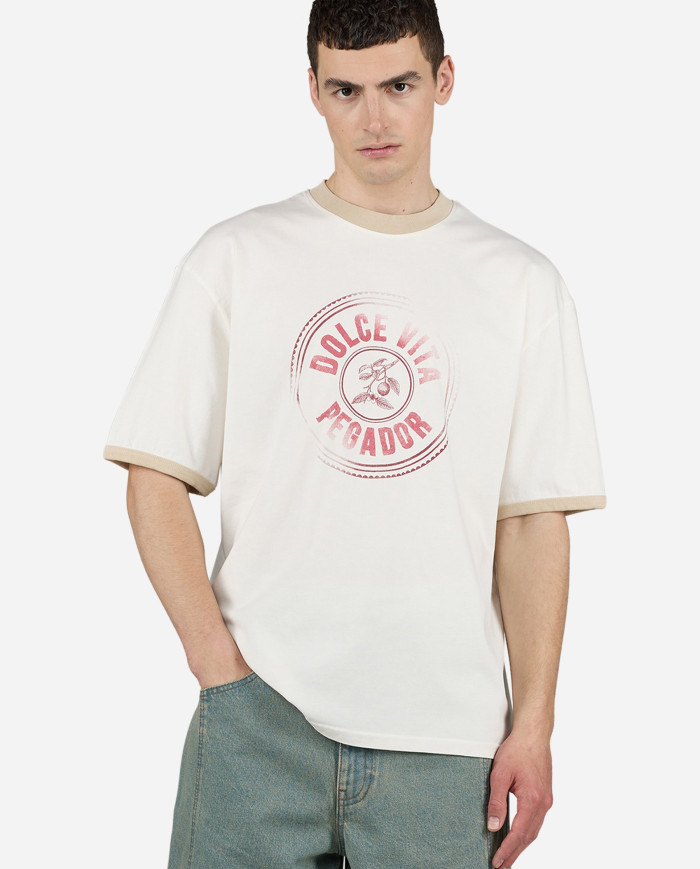 Colne Logo Oversized Tee - Vintage Washed Cypress Green