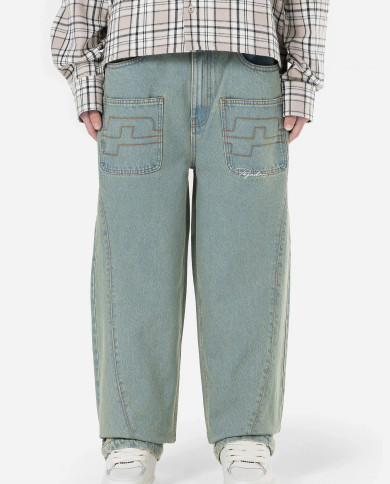 Legacy Wide Jeans - Washed Vintage Blue