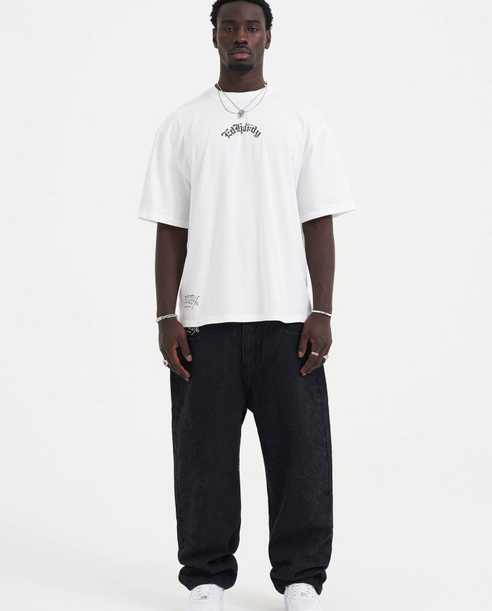 Ed Hardy - Death Before Dishonor Eagle Relaxed T-Shirt - White