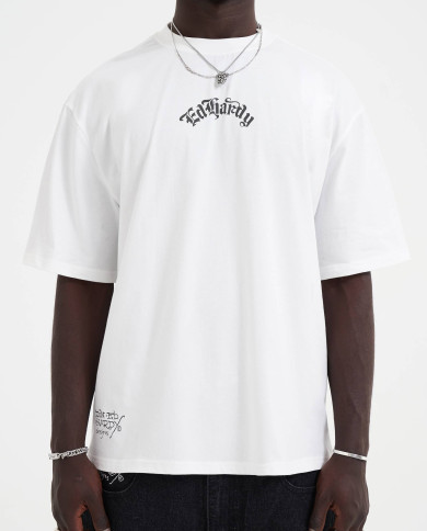 Ed Hardy - Death Before Dishonor Eagle Relaxed T-Shirt - White