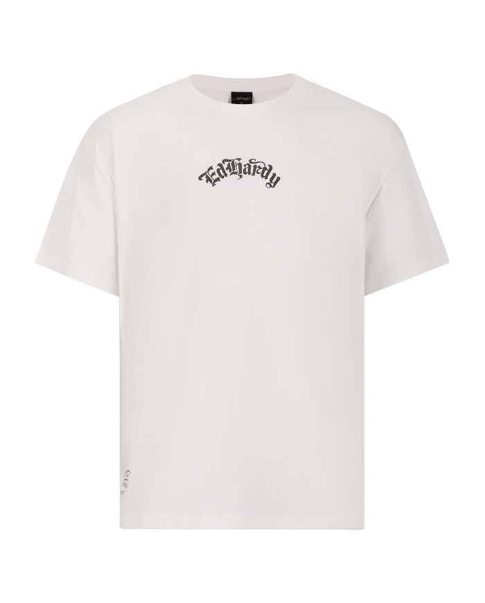 Ed Hardy - Death Before Dishonor Eagle Relaxed T-Shirt - White