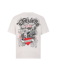 Ed Hardy - Death Before Dishonor Eagle Relaxed T-Shirt - White