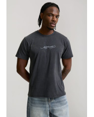 Ed Hardy - Mens Dragon Panther Graphic Regular T-Shirt - Black