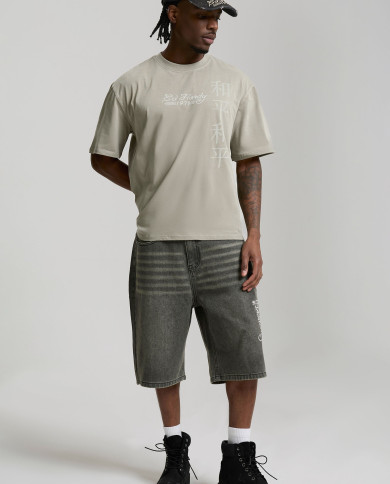 Ed Hardy - Washed Snake Charmer Relaxed T-Shirt - Washed Green