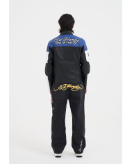 Ed Hardy - Battle Dragon Tattoo Denim Trousers Baggy Jeans - Black