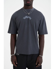 Ed Hardy - Death Before Dishonor Eagle Relaxed T-Shirt - Charcoal