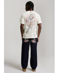 Ed Hardy - Embroidered Panther Relaxed Jeans - Indigo