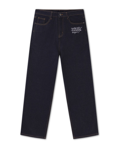 Ed Hardy - Embroidered Panther Relaxed Jeans - Indigo