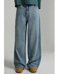 Ed Hardy - Embroidered Angel Xxtra Fit Jeans - Distressed Blue Wash