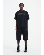 Ed Hardy - Skull Flame Diamante Tshirt - Black