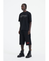 Ed Hardy - Skull Flame Diamante Tshirt - Black