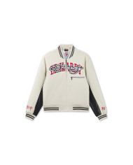 Ed Hardy - 1971 Panther Pu Varsity Bomber - Ecru / Black