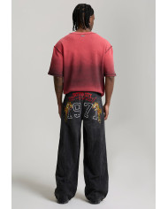 Ed Hardy - Embroidered City Tiger Xxtra Jeans - Black Crease Wash