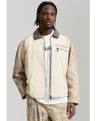 Ed Hardy - Camo Snake Relaxed Utility Jacket - Ecru