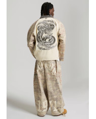 Ed Hardy - Camo Snake Relaxed Utility Jacket - Ecru