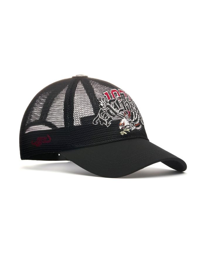 Ed Hardy - 1971 Soaring Eagle Full Mesh 5 Panel Trucker - Black