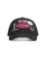 Ed Hardy - Est 1971 Varsity Badge 5 Panel Trucker - Black