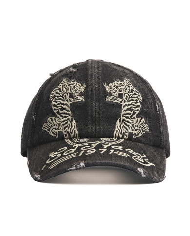 Ed Hardy - Desert Tiger 5 Panel Trucker Cap - Black