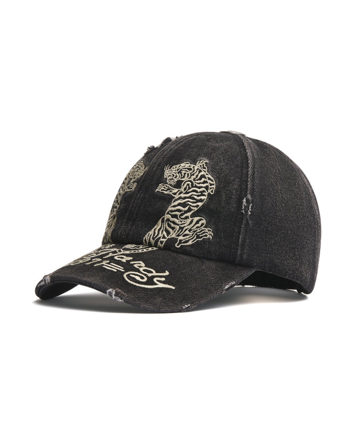 Ed Hardy - Desert Tiger 5 Panel Trucker Cap - Black