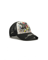 Ed Hardy - Tattoo Eagle Graphic 5 Panel Trucker Cap - White