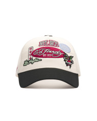 Ed Hardy - Est 1971 Varsity Badge 5 Panel Trucker - White / Black
