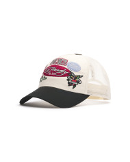 Ed Hardy - Est 1971 Varsity Badge 5 Panel Trucker - White / Black
