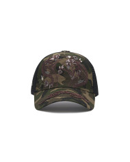 Ed Hardy - 2 Snakes Embroidered 5 Panel Trucker Cap - Camo