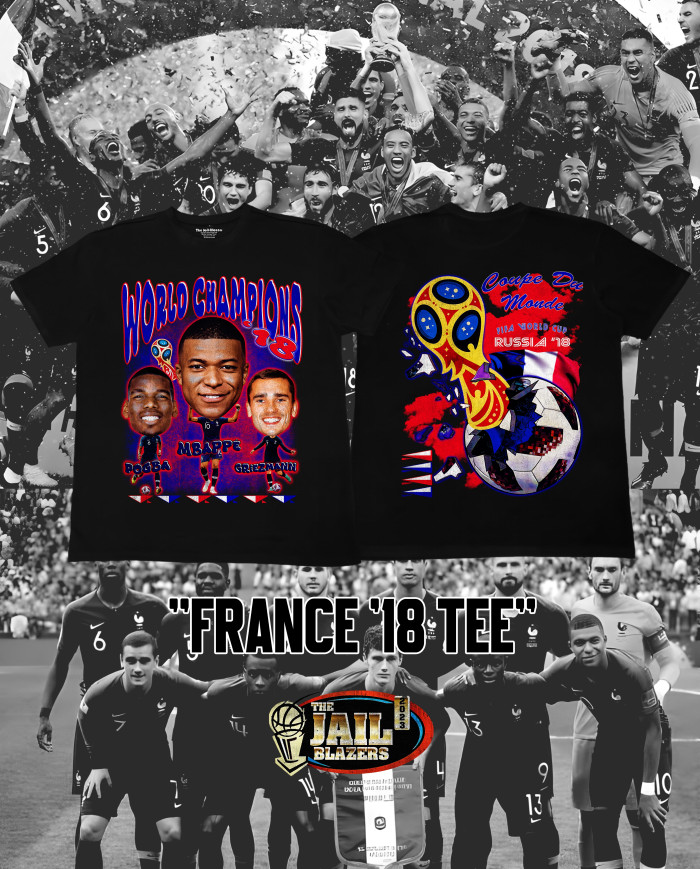 France '18 Tee - Light Asphalt