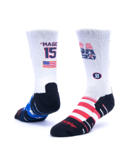 USA Scrimmage Magic 15 Sock White USA Scrimmage Magic 15 Sock White