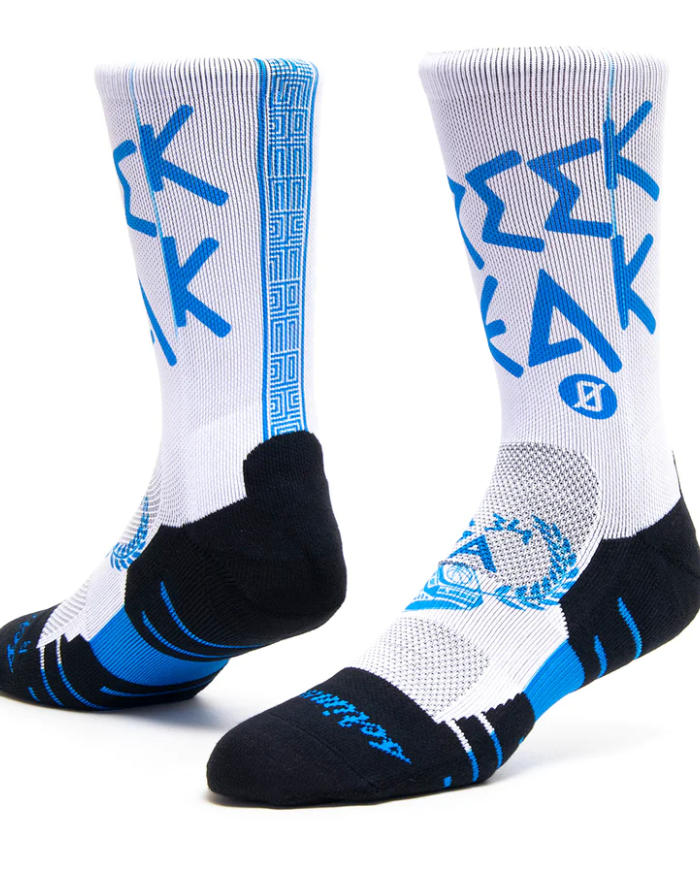 Greek Freak Sock White Greek Freak Sock White