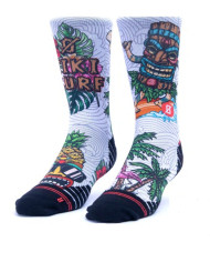 Tiki Surf Sock White Tiki Surf Sock White