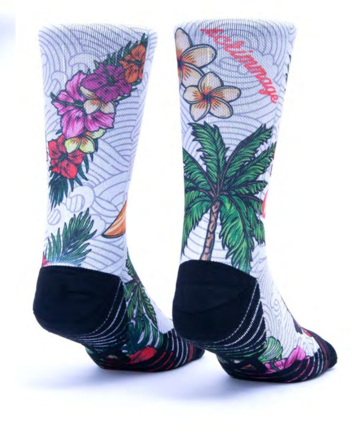 Tiki Surf Sock White Tiki Surf Sock White