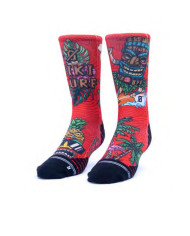 Tiki Surf Sock Red Tiki Surf Sock Red