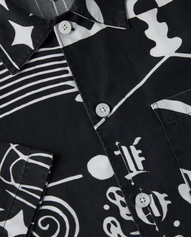 Spiral Shirt Black/White