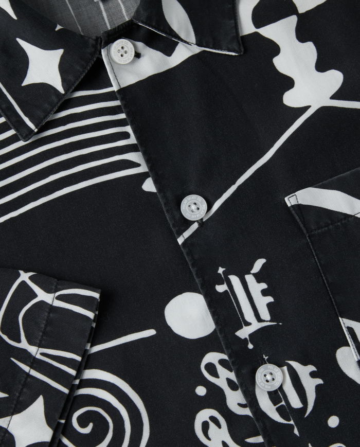 Spiral Shirt Black/White