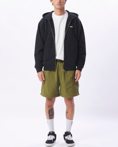 Obey Bold Heavyweight Zip Hood - Black