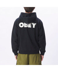 Obey Bold Heavyweight Zip Hood - Black